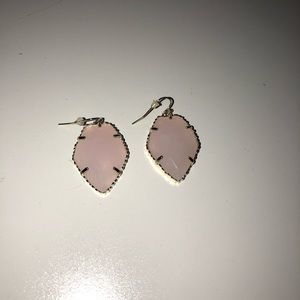 Kendra Scott Gold/Rose Quartz Corley Earrings